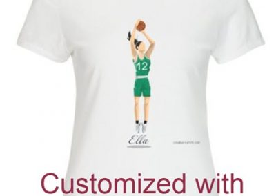 custom T shirt basketball