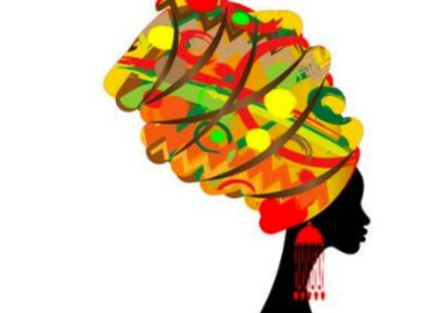 black female head wrap