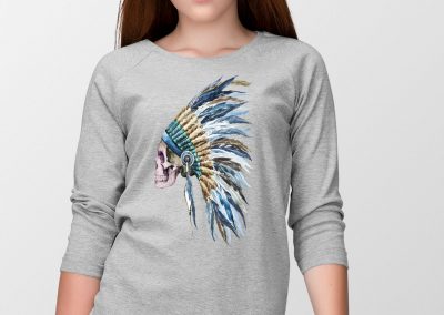 Indian long sleeve crop