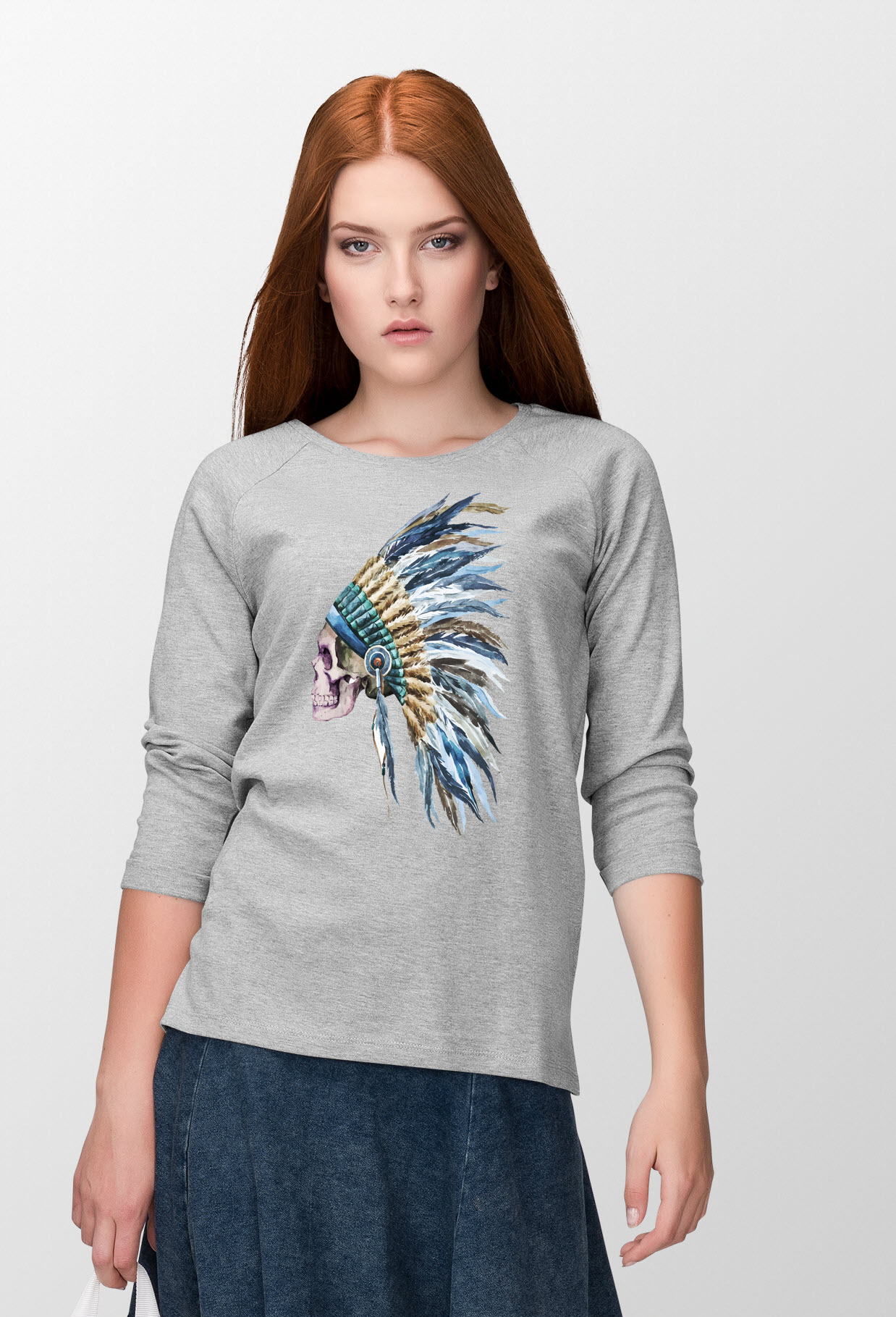 Indian long sleeve crop