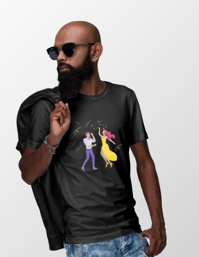 black T shirt dancers