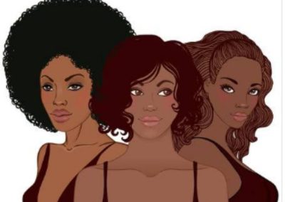 three close black women