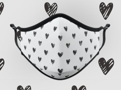 hearts mask